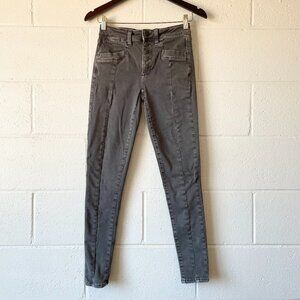 American Eagle Outfitters Buttonfly Next Level Stretch Hi Rise Jegging Women's 4